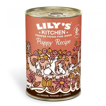 Conserva Caini Lily’s Kitchen Junior cu Pui, Cartofi si Morcovi, 400 g Lily's Kitchen imagine 2022