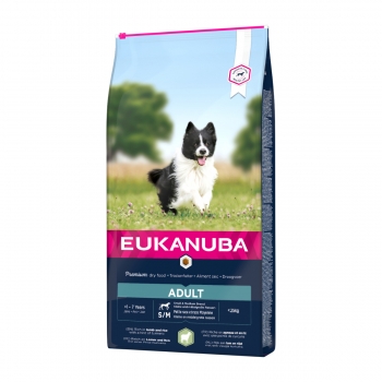 EUKANUBA Basic Adult S-M, Miel și Orez, hrană uscată câini, 12kg Eukanuba imagine 2022
