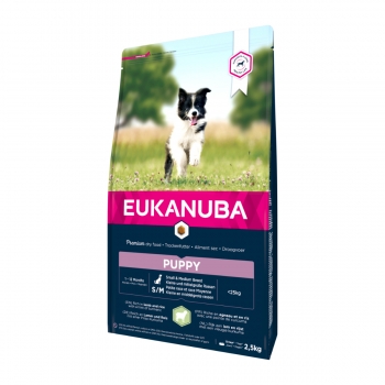 EUKANUBA Basic Puppy S-M, Miel și Orez, hrană uscată câini junior, 2.5kg Eukanuba imagine 2022