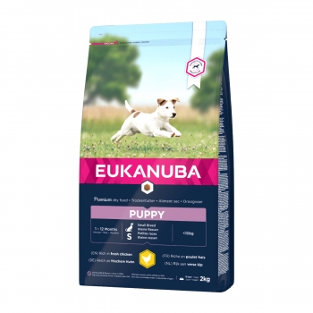 EUKANUBA Basic Puppy S, Pui, hrană uscată câini junior, 2kg 2kg imagine 2022