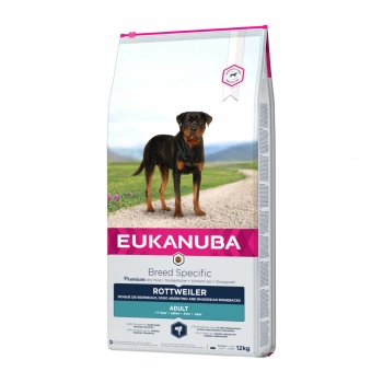 EUKANUBA Breed Specific Adult Rottweiler, Pui, pachet economic hrană uscată câini, 12kg x 2