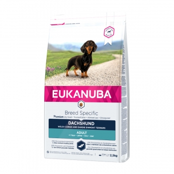 EUKANUBA Breed Specific Adult Teckel, Pui, hrană uscată câini, 2.5kg
