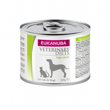 EUKANUBA Veterinary Diets High Calorie, Pui cu Orez, dietă veterinară câini și pisici, conservă hrană umedă, convalescență, 200g Eukanuba Veterinary Diets imagine 2022