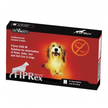 FIPREX, deparazitare externă câini, pipetă repelentă, M(10 – 20kg), 3buc 20kg imagine 2022