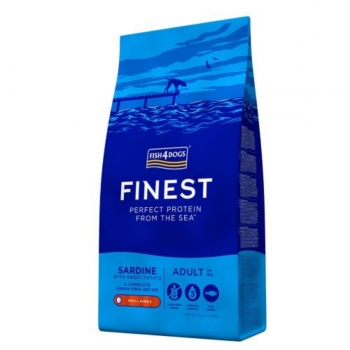 FISH4DOGS Finest, S-M, Sardine și Cartof Dulce, hrană uscată fără cereale câini, 6kg 6kg imagine 2022