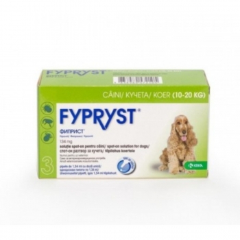 FYPRYST, deparazitare externă câini, pipetă repelentă, M(10 – 20kg), 3buc 20kg imagine 2022