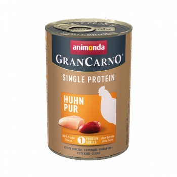 GRANCARNO, Mono Proteina de pui, conservă hrană umedă pentru câini, (in aspic), 800g Grancarno imagine 2022
