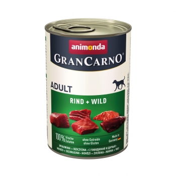 GRANCARNO, vită si vânat, conservă hrană umedă câini, (in aspic), 400g Grancarno imagine 2022