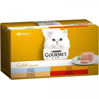Gourmet Gold Mousse Multipack 4 x 85 g Gourmet imagine 2022