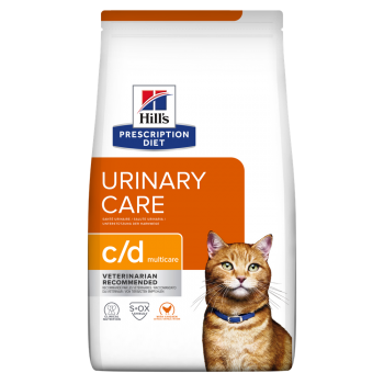 HILL’S Prescription Diet c/d Urinary, Pui, dietă veterinară pisici, hrană uscată, sistem urinar, 12kg 12kg imagine 2022