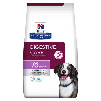 HILL’S Prescription Diet i/d Sensitive Digestive Care, Ou și Orez, dietă veterinară câini, hrană uscată, sistem digestiv, 4kg