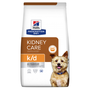 HILL’S Prescription Diet k/d Kidney Care, dietă veterinară câini, hrană uscată, sistem renal, 12kg 12kg imagine 2022