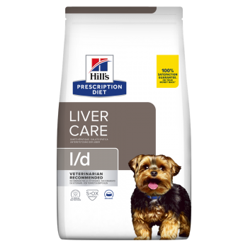 HILL’S Prescription Diet l/d Liver Care, dietă veterinară câini, hrană uscată, sistem hepatic, 1.5kg
