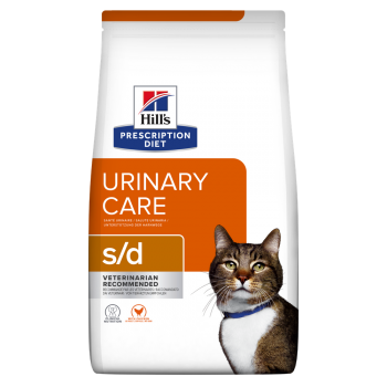 HILL’S Prescription Diet s/d Urinary Care, Pui, dietă veterinară pisici, hrană uscată, sistem urinar, 3kg 3kg imagine 2022