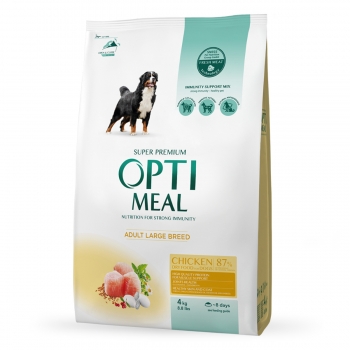 OPTIMEAL Adult L-XL, Pui, hrană uscată câini, 4kg