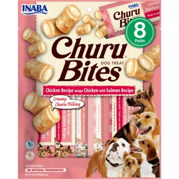 INABA Churu Bites, XS-XL, Pui și Somon, punguță recompense fără cereale câini, semimoist, 92g 92g imagine 2022