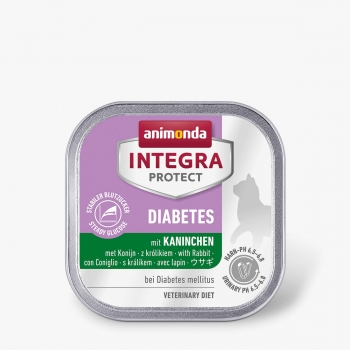 INTEGRA PROTECT Diabetes, Iepure, dietă veterinară, tăviță hrană umedă fără cereale pisici, diabet, (în aspic), 100g (în imagine 2022