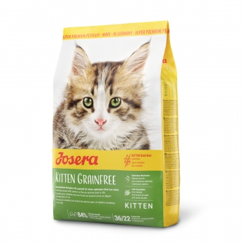 JOSERA Kitten Grainfree, Somon, hrană uscată fără cereale pisici junior, 10kg 10kg imagine 2022