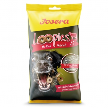 Josera loopies, xs-xl, vită, punguță recompense fără cereale câini, 150g