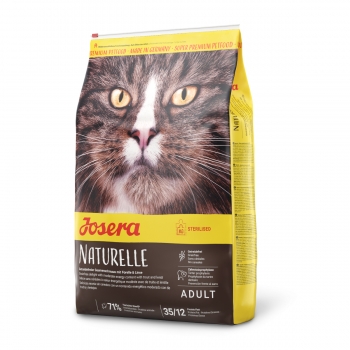 JOSERA Naturelle, Pui, hrană uscată fără cereale pisici sterilizate, 10kg 10kg imagine 2022