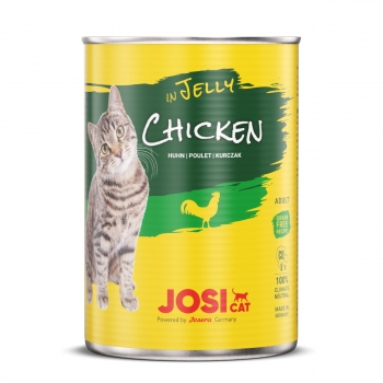 JOSICAT, Pui, bax conservă hrană umedă pisici, (în aspic), 400g x 12 (în imagine 2022