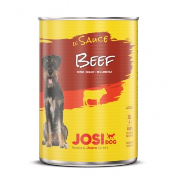 JOSIDOG, Vită, conservă hrană umedă câini, (în sos), 415g x 12 (în imagine 2022