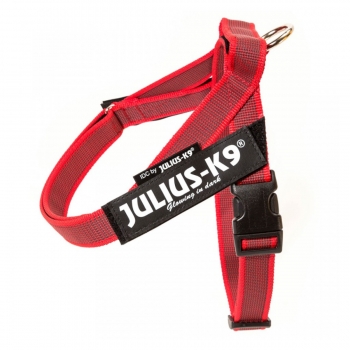 JULIUS-K9 IDC Color & Gray, ham bandă câini, XS, 4-7kg, roșu 4-7kg