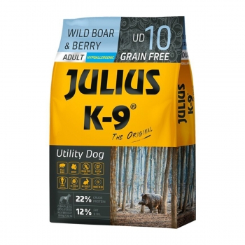 JULIUS-K9 Utility Dog Adult, Mistreț cu Merișoare, hrană uscată fără cereale câini, 3kg JULIUS-K9 imagine 2022