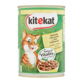 KITEKAT, Pui, conservă hrană umedă pisici, (în sos), 400g Kitekat imagine 2022
