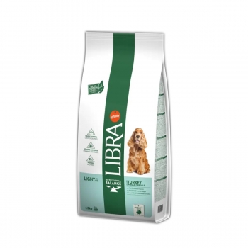 LIBRA Dog Light in Fat, XS-XL,Curcan și Cereale întregi, sac hrană uscată câini, obezitate, 12kg (obezitate imagine 2022