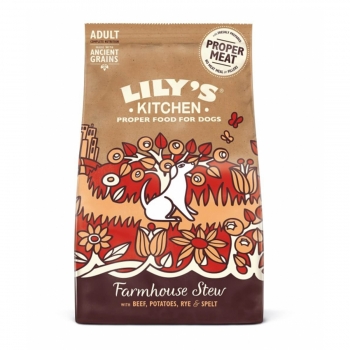 LILY’S KITCHEN Ancient Grains, Vită, pachet economic hrană uscată conținut redus cereale câini, 7kg x 2 Lily's Kitchen imagine 2022
