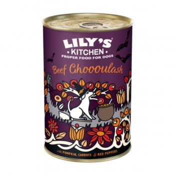 Lily's kitchen halloween beef ghoooulash, vită, conservă hrană umedă monoproteică fără cereale câini, (in sos), 400g