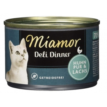 Miamor Deli Dinner Cat Pui si Somon 175g Miamor Cat imagine 2022