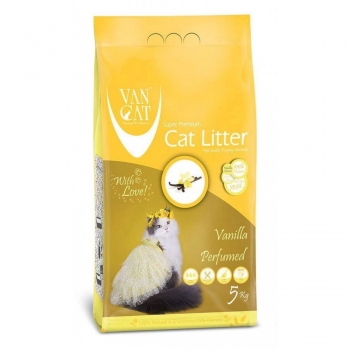 Nisip igienic pentru pisici Vancat Vanilla, 5 Kg pentruanimale