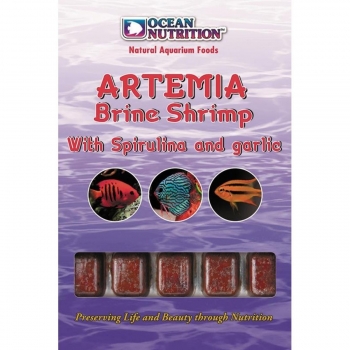 OCEAN NUTRITION Artemia Brine Shrimp Cu Spirulina Si Usturoi, 100g