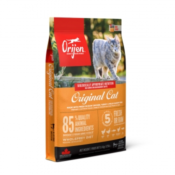ORIJEN Original Adult Cat, pachet economic hrană uscată fără cereale pisici, 5.4kg x 2