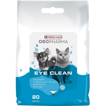 Versele Laga Oropharma Eye Clean Servetele Umede Caini si Pisici, 20 bucati (bucăti