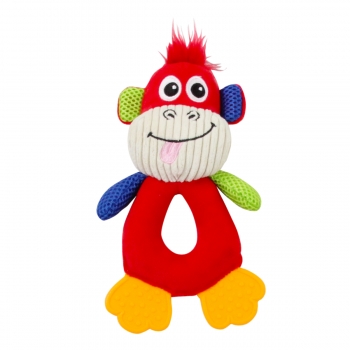 PAWISE Maimuță Amuzantă , Jucărie De Aport Câini, S-L, Textil, Cu Sunet, Dentiție, Multicolor, 23 X 14 X 5 Cm