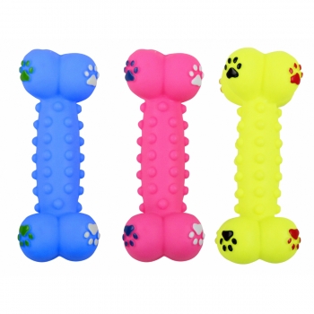 PAWISE Os, jucărie de ros câini, S-L, vinil, dentiție, diverse culori câini imagine 2022