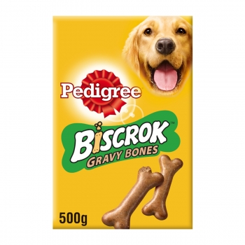PEDIGREE Biscrok Gravy Bones, recompense câini, biscuiți, 400g 400g