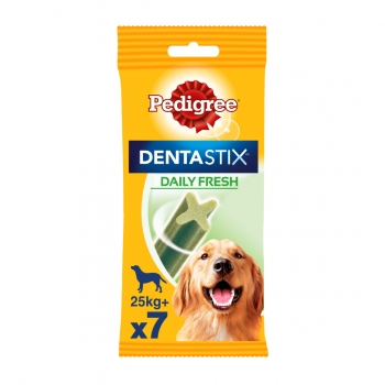 PEDIGREE DentaStix Daily Fresh, recompense câini talie mare, batoane, ceai verde, 7buc Pedigree imagine 2022