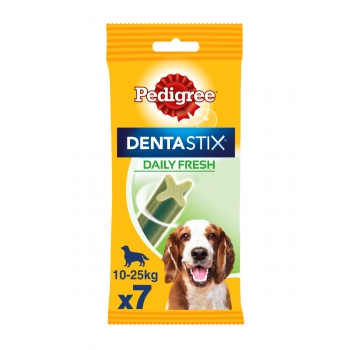 PEDIGREE DentaStix Daily Fresh, pachet economic recompense câini talie medie, batoane, ceai verde, 7buc x 4 pentruanimale
