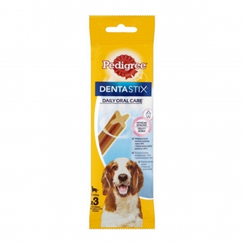 PEDIGREE DentaStix Daily Oral Care, recompense câini talie medie, batoane, 3buc Pedigree imagine 2022