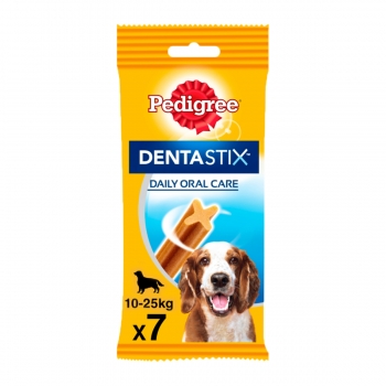 Pedigree dentastix daily oral care, pachet economic recompense câini talie medie, batoane, 7buc x 4