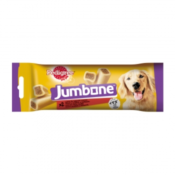 PEDIGREE Jumbone Medium, recompense câini, Vită și Pasăre, batoane, 2 buc, 180g 180g imagine 2022