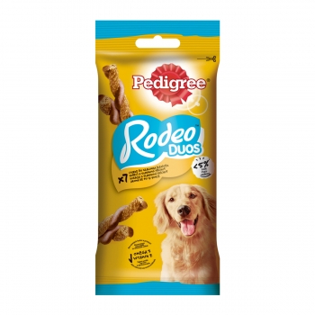PEDIGREE Rodeo Duos, recompense câini, batoane, Pui și Bacon, 7buc Pedigree imagine 2022