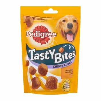 PEDIGREE Tasty Bites, recompense câini, cubulețe cu branză, 130g 130g imagine 2022