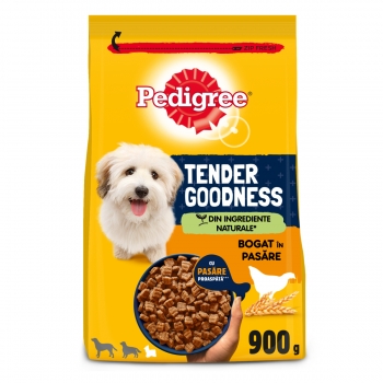 PEDIGREE Tender Goodness, XS-S, Pasăre, hrană uscată câini, 900g 900g
