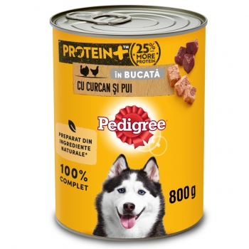 PEDIGREE, XS-XL, Pui și Curcan, conservă hrană umedă câini, (în sos), 800g Pedigree imagine 2022