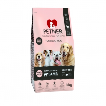 PETNER Adult L-XL, Miel, hrană uscată câini, 3kg